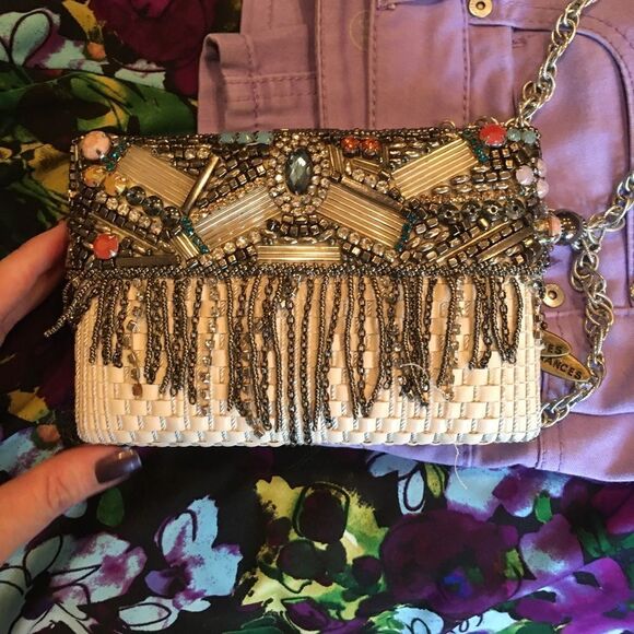 MARY FRANCES Silver Cross Body!
